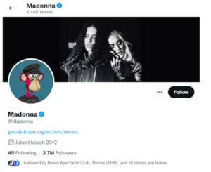 Madonna's Profile Pic 