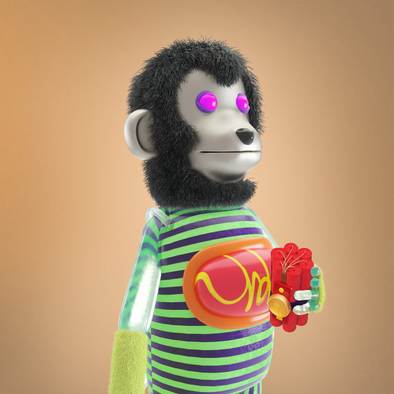 Red monkey 3d - Mint Space NFT Marketplace - Buy and Sell Primates and  Lonely Pop NFTs